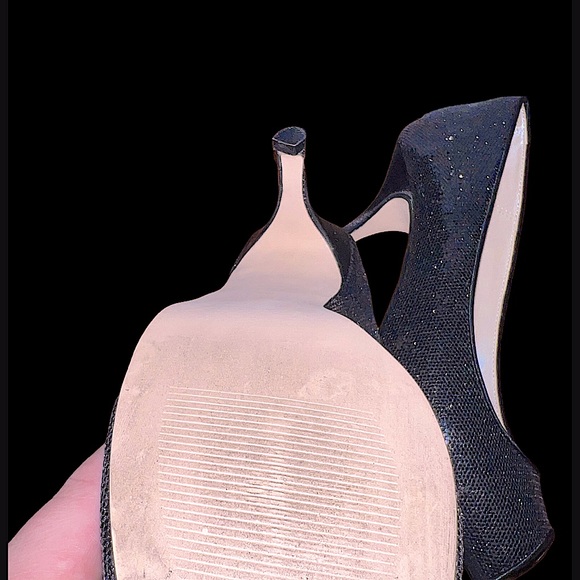 Women's Black Metallic Caparros Denver Pumps/Heels - Picture 7 of 14